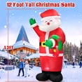 thumbnail image 3 of Papá Noel inflable Danxilu de 3,7 m con LED a prueba de agua, 3 of 7