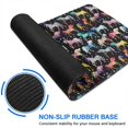 thumbnail image 6 of Long Mouse Pads for Desk,Black Colorful Horse Pattern Desk Mats on Top Of Desks, Desk Mouse Pad Extra Large with 3mm Non-Slip Base and Stitched Edge for Gaming,Office,Work,Home 31.5"x11.8", 6 of 6