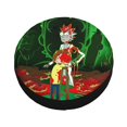 thumbnail image 3 of Cute Cartoon Rick And Morty Spare Tire Cover Wheel Protectors For Trailer Rv Suv Truck Camper Travel Fits For Tire Diameter 16 Inch, 3 of 7