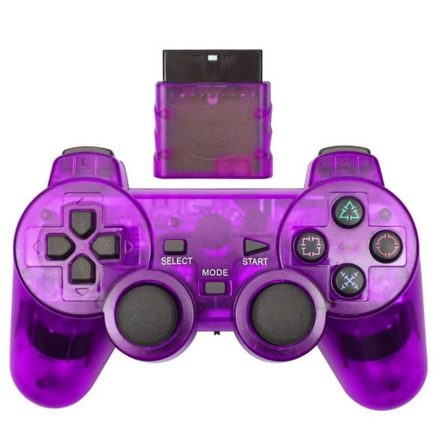 Control Mando Inalámbrico Blue Mamba Compatible con PS2 y PS1 Morado