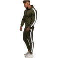 thumbnail image 1 of goowrom Man Zipper Hooded Sweatshirt+Running Jogging Pant Athletic Clothes, 1 of 7