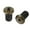 Coppery, variant on 2Pcs Handlebar End Plugs Electroplating Universal Aluminum Alloy Road Mountain Bike Grip Bar End Cap for MTB
