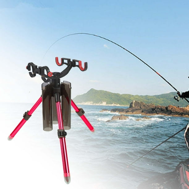 Almencla Adjustable Fishing Rod Holder Fishing Rod Tripod Bracket