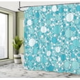 thumbnail image 5 of Ambesonne Abstract Shower Curtain, Modern Bubbles Pattern, 69"Wx84"L, Turquoise Teal, 5 of 5