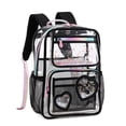 thumbnail image 1 of Mochila KIDNUO Clear para niñas y niños, color negro transparente, 1 of 7