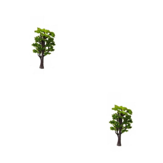 Guardoinrt Miniature Ancient Tree Sand Table Scenery Landscape Ornament Building Model Railroad Simulation Decoration Placement 8cm 2Set