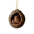 thumbnail image 2 of Forest Animal Acorn Ornaments – Cozy Forest Christmas Ornaments, 2025 New Pine Cone Decoration, Woodland Creature Figurine, 2D Acrylic Hanging Ornament Home Party Décor (Animal -Pack of 5), 2 of 9