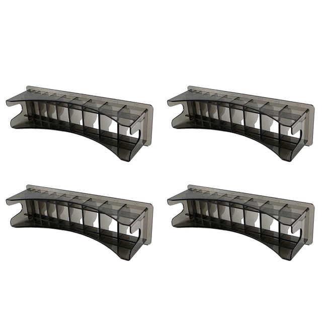 4X pour Boîte de Rangement de Base pour Tondeuse à Cheveux Guide de Peigne de Limite Outil de Barbier