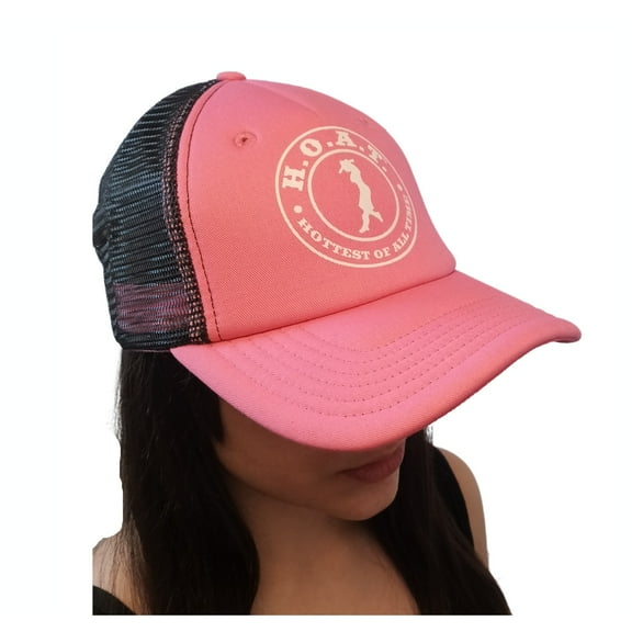 H.O.A.T. (Hottest of All Time) Pink 5 Panel Mesh Trucker Hat