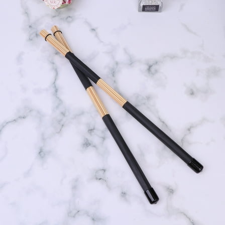 unbranded  Drum Stick Hand Percussion Sticks Drumsticks with Black Tip