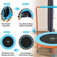 thumbnail image 7 of WOWLAND 3FT Toddler Trampoline with Handlebar for Age 1-6, Max Load 220LBS 36'' Indoor Mini Trampoline for Kids, Small Trampoline for Toddlers, Noise Free, Quick Assembly, 7 of 7