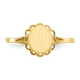 thumbnail image 4 of 14K Yellow Gold Ring Band Signet 7.0x6.5mm Open Back, 4 of 5