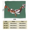 thumbnail image 3 of Flannel Light Weight Blankets Quilts Air conditioning Blankets Vertical NBA, 3 of 6