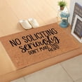 thumbnail image 6 of OXUIEW No Soliciting Doormat Welcome Doormat Carpet, Funny Please Go Away Mat for Front Door, Non-Slip Indoor Outdoor, One Size, 1Pc, Pattern G, 6 of 7