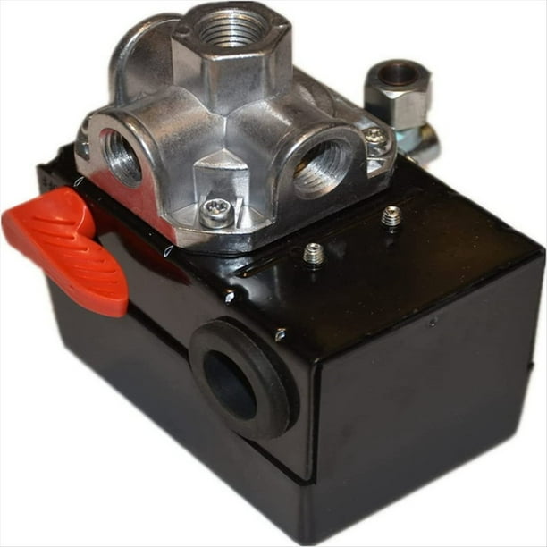 Reemplazo de Interruptor de Presión Z-AC-0746 / AC-0746 para Compresor de Aire de 135/110 PSI, 4 Puertos y 24 A