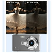 48MP Digital Camera, HD 1080P Camera Digital Point and Shoot Cameras with 16X Zoom Anti Shake, 2.4 Inch LCD Screen, Compact Small Camera for Girls