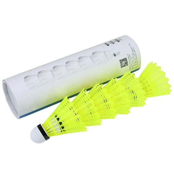 Nylon Badminton, Jaune Volant de Badminton Léger Portable pour Entraînement pour Compétition pour Accessoire d'Entraînement pour Loisirs pour Sports Extérieurs