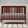 thumbnail image 3 of Goldzone 5-in-1 Convertible Crib, Non-Toxic Finishes, Cherry, 3 of 10