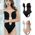 thumbnail image 1 of Women Plunging Deep V-neck Body Shaper Strapless Backless Shapewear, 1 of 3