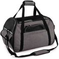 thumbnail image 1 of Sac De Transport Pour Chat Chien Sac Bandoulière Respirant Pour Petit Animal De Compagnie Transporteur Souple Léger Cómodo Pour Voyage En Voiture Train Avion(Gris, M-43x23x29cm), 1 of 6
