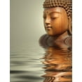 thumbnail image 2 of Buddha Wasser Wall Decal by Wallmonkeys Peel and Stick Graphic (18 in H x 14 in W) WM311323, 2 of 4