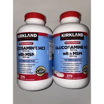 Kirkland Signature Glucosamine HCI with MSM 375 Tablets - 2 Pack