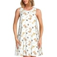 thumbnail image 1 of Xecao Teckel Chiot pour Robes d'Été pour Femmes Robes Décontractées de Plage Sans Manches T-Shirt Robe Évasée avec Poches, 1 of 7