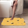thumbnail image 6 of 1pc Bee Pattern Absorbent Non-Slip Bathroom Thickened Flannel Rug Decor,Soft,Quick Drying,Suitable For Indoor/outdoor Use,Bathrooms,Bedrooms,Kitchens,Terrace,Laundry Rooms,16"x24", 6 of 9