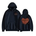 thumbnail image 1 of EST  Exquisite Graphic Hoodies For Unisex,L,Navy blue, 1 of 4
