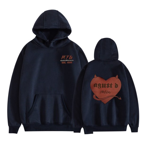 EST Exquisite Graphic Hoodies For Unisex,3XL,Navy blue