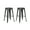 Black + ABS+PC + ABS, variant on Backless Modern Light Weight Industrial Contemporary Rustic Vintage Costal Metal Bar Stools Without Back and 4 Leg Design (Set of 2) (30" Seat, Distressed Black)