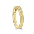 thumbnail image 2 of 14k Yellow Gold 1/4ct Diamond Vintage Anniversary Wedding Stackable Ring Antique, 2 of 3