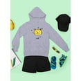 thumbnail image 3 of Cat Face Doodle Hoodie Juniors -Image by Shutterstock,  Medium, 3 of 4