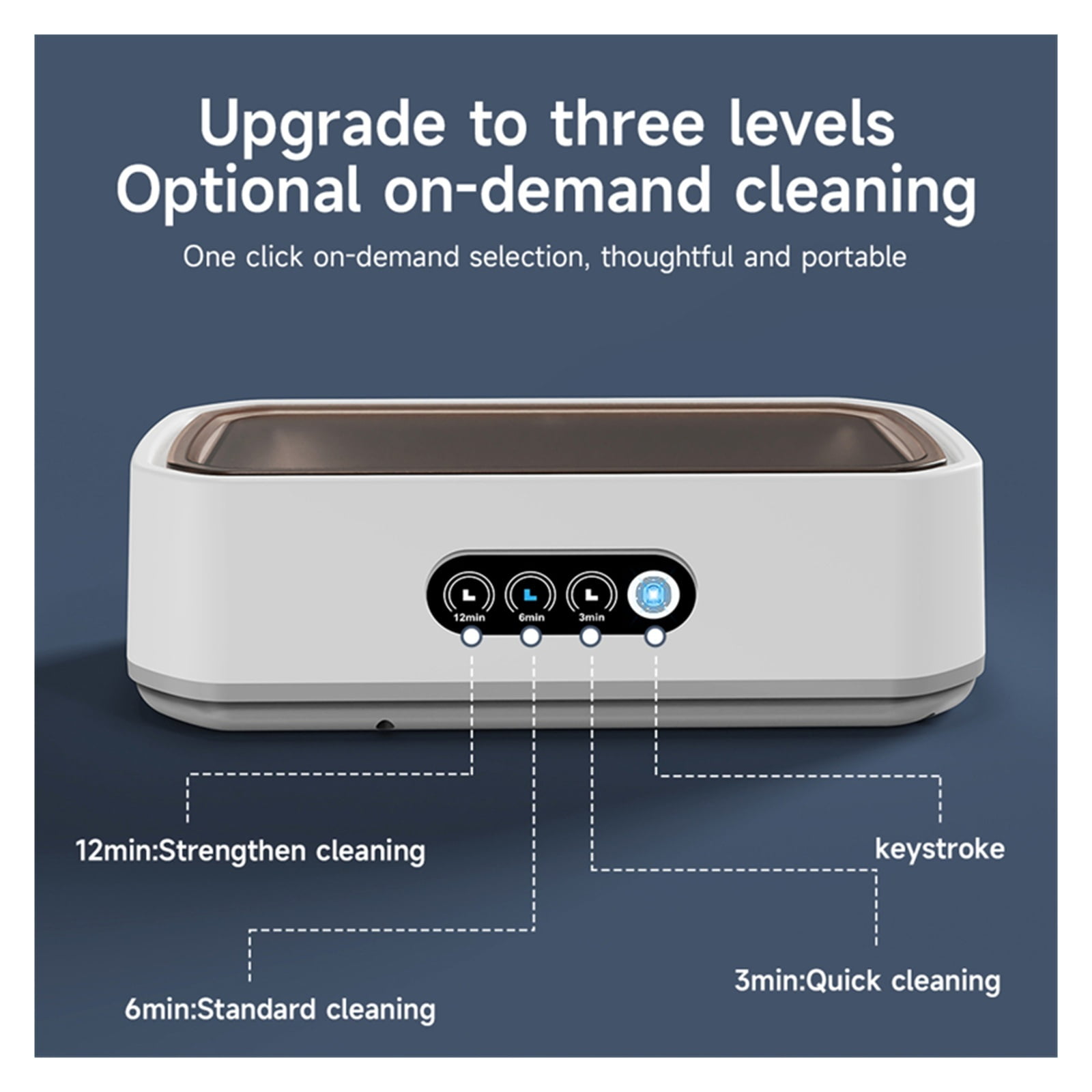 Ultra Cleaner 650ML Adjustable Large Capacity Fast Powerful Jewelry Cleaning Machine ,Convenient to Use