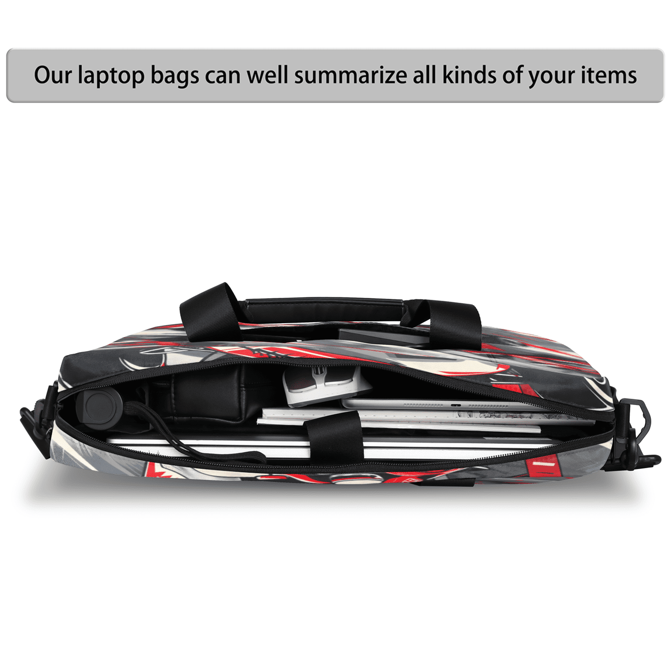 Herdesigns Racing Car Laptop Bag for Women Men, Computer Case Briefcase Messenger Bags, 15-15.6 inch Laptop Sleeve Shoulder Bag