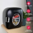 thumbnail image 4 of Frigidaire Retro Mini Fridge 12 Can, Black Portable Beverage Cooler for Drinks, Skincare, Bedroom, Office, Dorm, 4 of 18