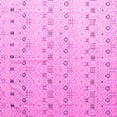 thumbnail image 1 of Ahgly Company Indoor Square Solid Pink Modern Area Rugs, 4' Square, 1 of 4