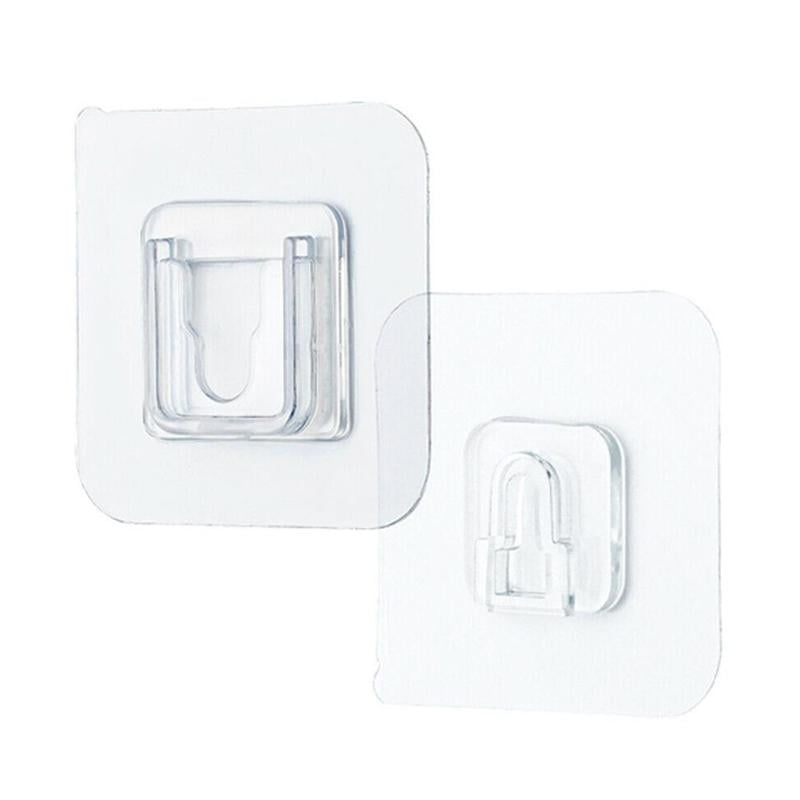 Double-sided Adhesive Hooks Transparent Suction Cup Sucker Wall Storage Holder* 