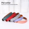 thumbnail image 3 of Sijiali Pet Collar Woven Pattern Decorative Adjustable Fashion Dog Necklace Loop Pet Supplies, 3 of 10