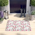 thumbnail image 2 of Pioneer Flower Floral Print Flannel Non Slip Door Rugs,Washable Door Mats Indoor,Decorative Door Mats,Dirt-Resistant and Absorbent Doormat for Entrance,Bedroom,Kitchen,Bathroom,23.5"x16", 2 of 5