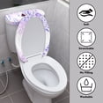 thumbnail image 3 of HELLHERO Butterfly Pattern Stretch Universal Bathroom Seat Covers, Polyester, Easy to Clean Toilet Seat Covers, Elastic Edge, Easy to Install, 3 of 8