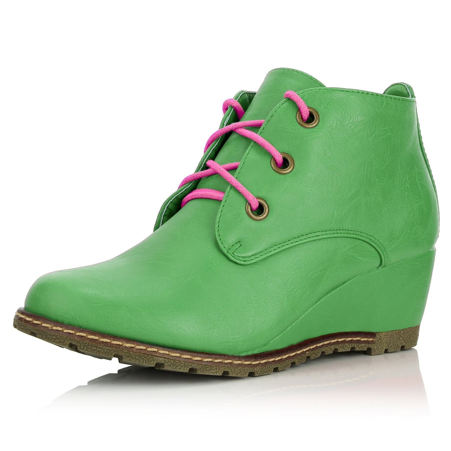 Oxford Wedge Booties Boot Ankle 
