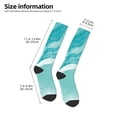 thumbnail image 2 of Sigee Teal Turquoise 1 for Socks for Men Women Socks Stocking Compression Socks, 2 of 6