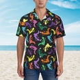 thumbnail image 2 of Sigee Colorful Lizards for Men’s Casual Beach Summer Shirts Funky Hawaiian Shirt for Men Hawaiian Shirts,X-Large, 2 of 7