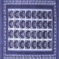 thumbnail image 1 of Ahgly Company Machine Washable Indoor Square Persian Blue Traditional Area Rugs, 8' Square, 1 of 4