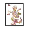 thumbnail image 3 of Kit Punto Cruz Hilo Algodón Gato Y Flores 11CT Bordado Parcial Artesanal Hecho A Mano, 3 of 8