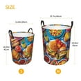 thumbnail image 3 of Sikiie Vibrant Picnic Food Spread Print Round Dirty Clothes Basket, Waterproof Standing Foldable Storage Basket, for Laundry Room, Bedroom, Bathroom Storage-Medium, 3 of 6