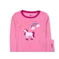thumbnail image 2 of Pijama Leveret para niña y muñeca, algodón, unicornio, arcoíris, 2 of 6