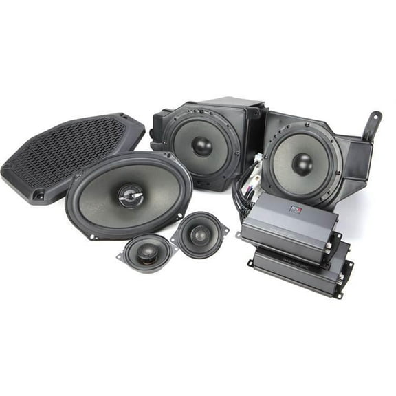 MB Quart MBQJK-STG2AH-1 Jeep Wrangler JK (2007-2018) Stage 2 Audio Upgrade - 800W System, 6.5" Speakers, Titanium Tweeters, Dual 400W Amplifiers, OEM-Style Installation