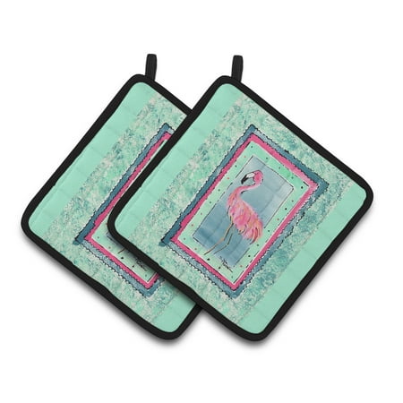 

Carolines Treasures 8107-BPTHD Bird - Flamingo Pair of Pot Holders